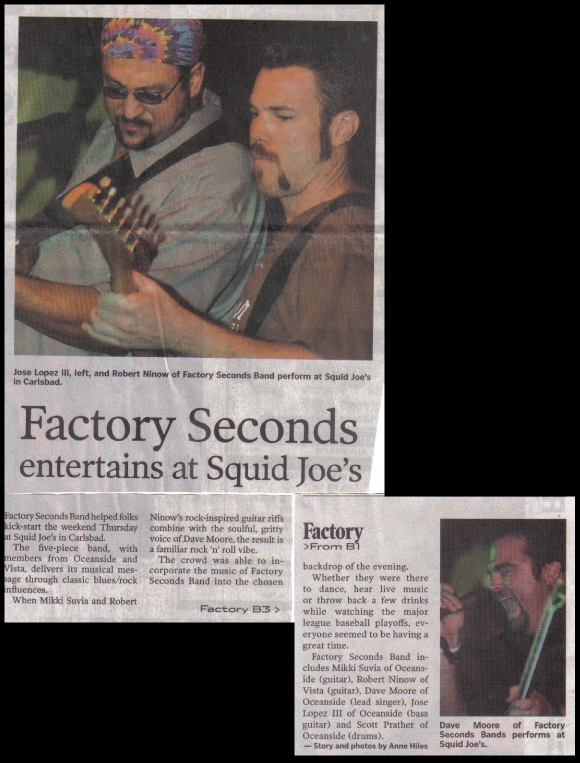 Squid Joes post-show news article